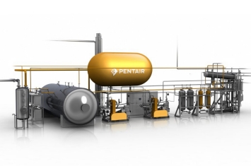 clean glass of water and faucet